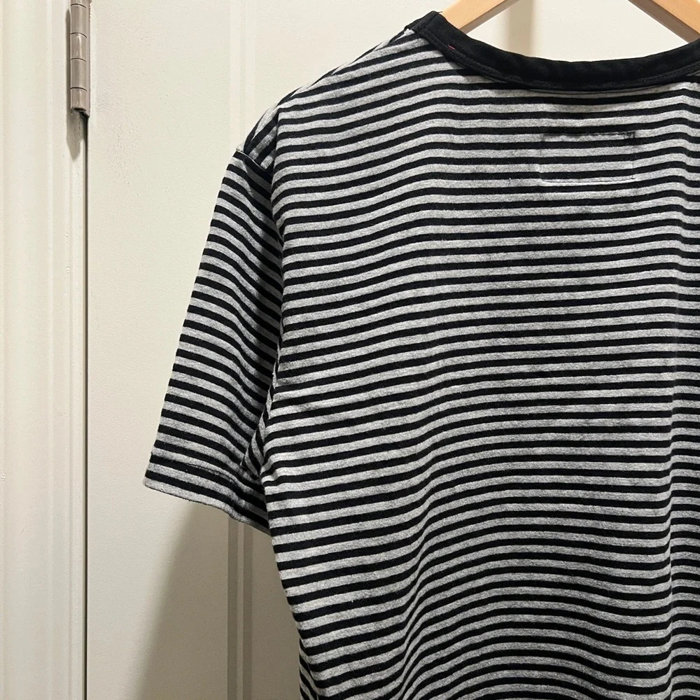 Benny Gold Men’s Striped T-Shirt – Black/White, Size Medium - Picture 6 of 7